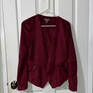 Market and spruce suede blazer